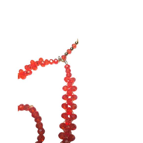 Rubylishious 
Handmade orange beads necklace and bracelet set
Small/medium has - Picture 3 of 4